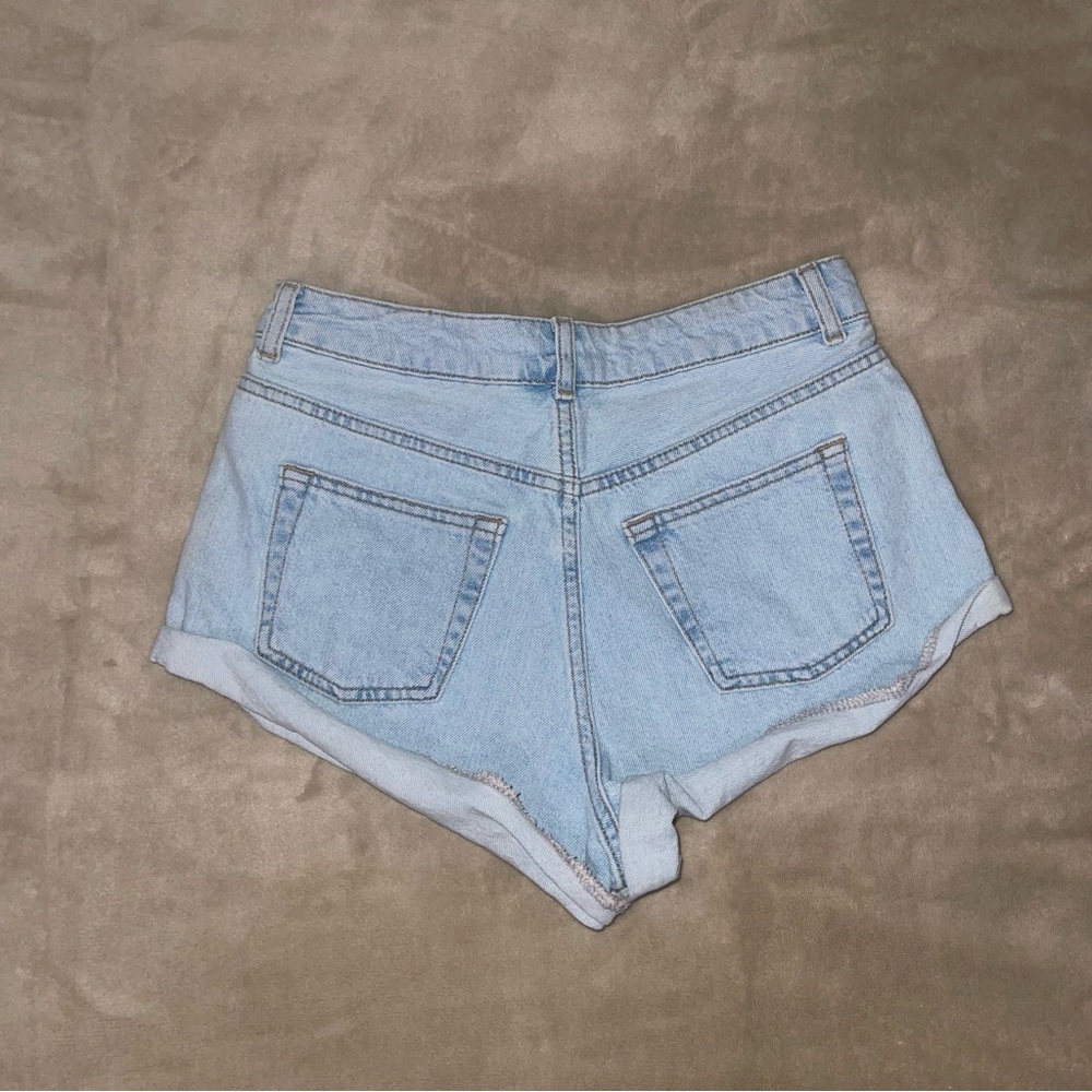 Light Blue “Daisy Dukes” Jean Shorts - Picture 3 of 3
